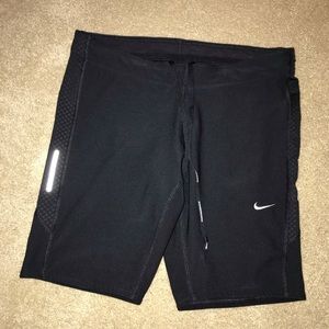 Black Nike Running 8” bike-style shorts